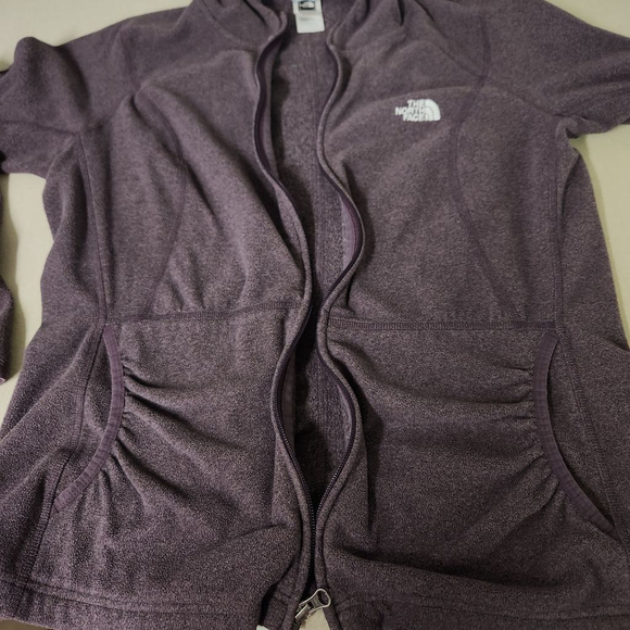 Northface Purple Fleece Zip Up XL - Picture 7 of 7